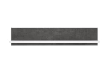 Vägghylla Belchin 22x125 cm - Grå/Vit - Förvaring - Hylla - Vägghylla