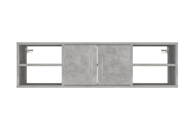 Vägghylla betonggrå 102x30x29 cm spånskiva - Betonggrå - Vägghylla - Väggförvaring