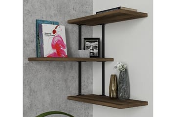Vägghylla Bondsjö 45 cm - Brun|Svart - Förvaring - Hylla - Vägghylla