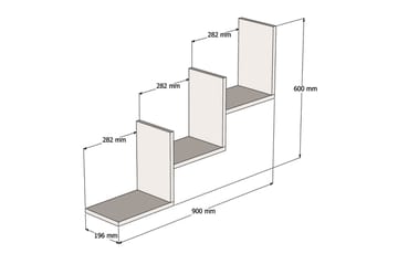 Vägghylla Bounthap 90 cm - Valnöt - Förvaring - Hylla - Vägghylla