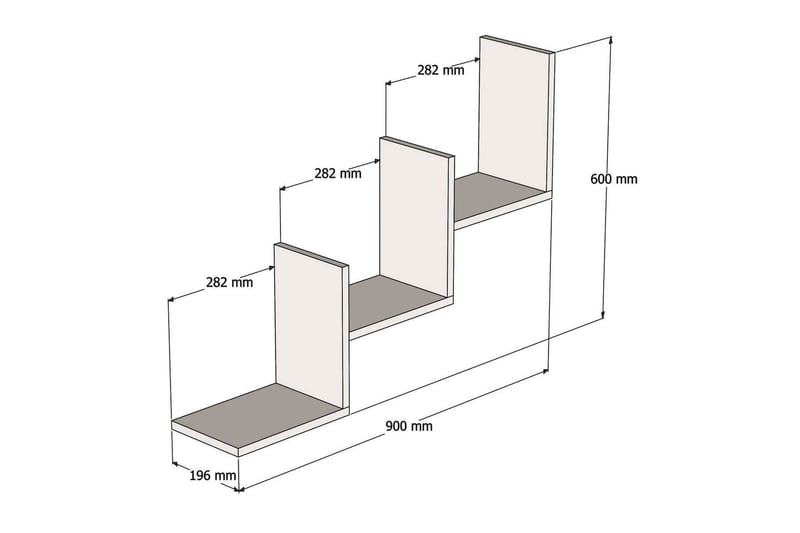 Vägghylla Bounthap 90 cm - Valnöt - Förvaring - Hylla - Vägghylla