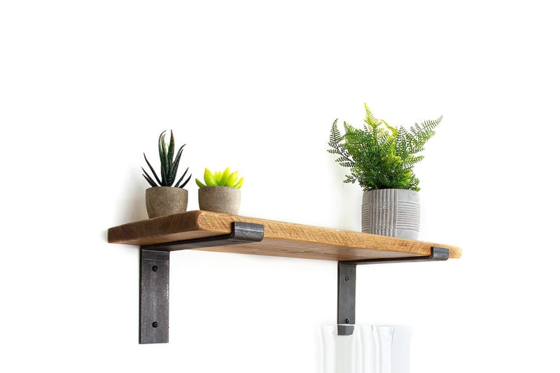 Vägghylla Cominotti 60 cm - Svart|Valnöt - Förvaring - Hylla - Vägghylla