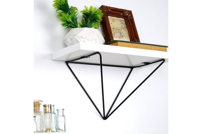 Vägghylla Ergani 30x14 cm - Svart - Förvaring - Hylla - Vägghylla