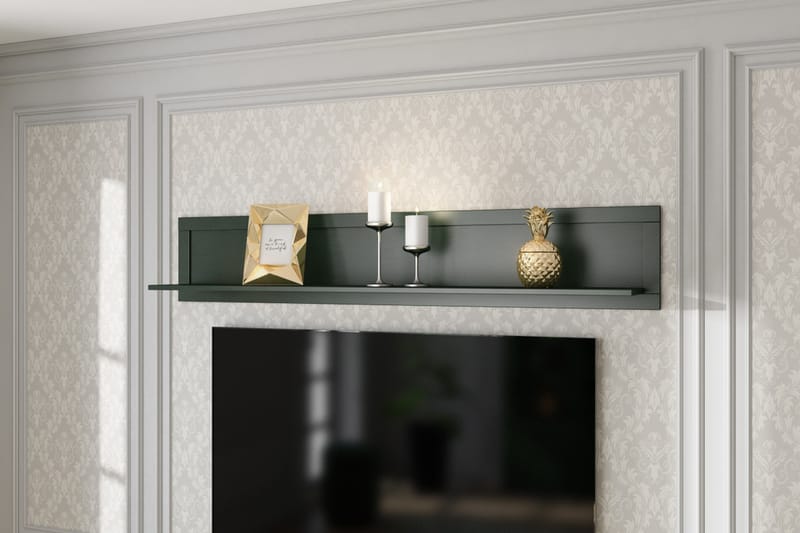 Vägghylla Getafez 25x177 cm - Khaki/Natur - Förvaring - Hylla - Vägghylla