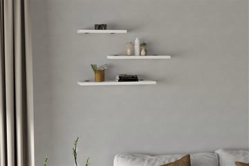 Vägghylla Jakor 2x30 cm 3-pack - Vit - Förvaring - Hylla - Vägghylla