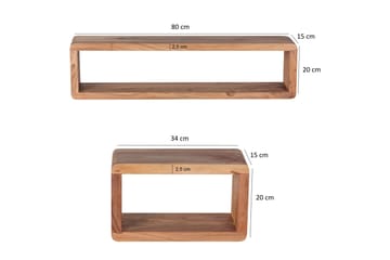 Vägghylla Kohn 3-pack - Trä|natur - Förvaring - Hylla - Vägghylla