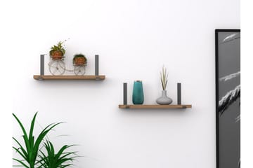 Vägghylla Lamana 40x15 cm 2 Hyllor - Förvaring - Hylla - Vägghylla