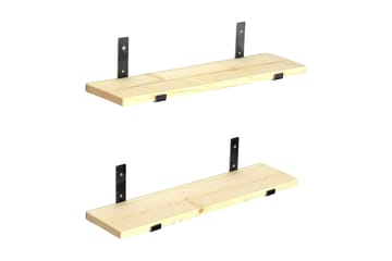 Vägghylla Nawatha 60 cm - Svart|Ek - Förvaring - Hylla - Vägghylla