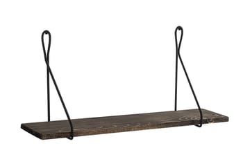Vägghylla Neflats 15x60 cm - Svart/Valnöt - Förvaring - Hylla - Vägghylla