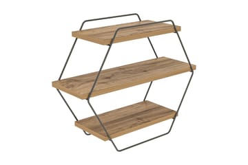 Vägghylla NO_BRAND Tatil Vägghylla 60x20 cm Trä/Natur - Förvaring - Hylla - Vägghylla