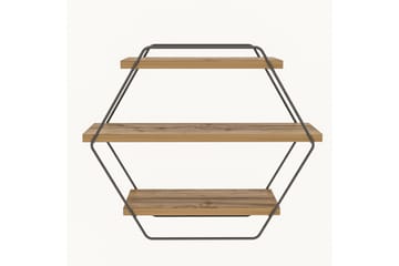 Vägghylla NO_BRAND Tatil Vägghylla 60x20 cm Trä/Natur - Förvaring - Hylla - Vägghylla