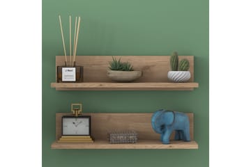 Vägghylla Ramulu 60 cm - Valn�öt/Vit - Förvaring - Hylla - Vägghylla