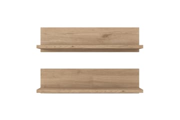 Vägghylla Ramulu 60 cm - Valnöt/Vit - Förvaring - Hylla - Vägghylla