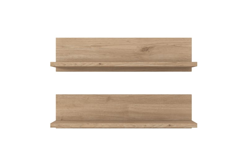 Vägghylla Ramulu 60 cm - Valnöt/Vit - Förvaring - Hylla - Vägghylla