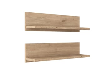 Vägghylla Ramulu 60 cm - Valnöt/Vit - Förvaring - Hylla - Vägghylla