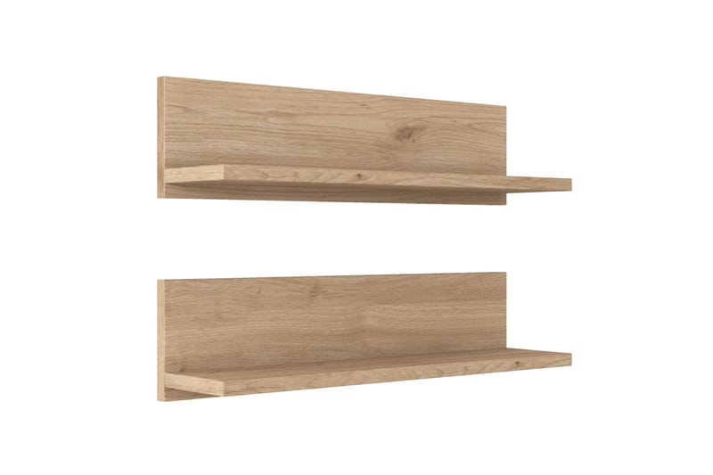 Vägghylla Ramulu 60 cm - Valnöt/Vit - Förvaring - Hylla - Vägghylla