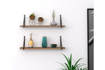 Vägghylla Recoaro 60x12 cm 2 Hyllor - Förvaring - Hylla - Vägghylla
