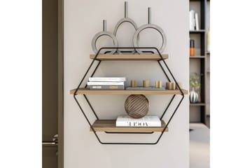 Vägghylla Tatil Vägghylla 60x20 cm Trä/Natur - Förvaring - Hylla - Vägghylla