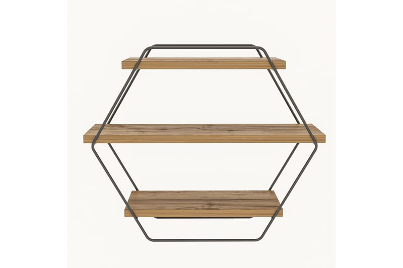 Vägghylla Tatil Vägghylla 60x20 cm Trä/Natur - Förvaring - Hylla - Vägghylla