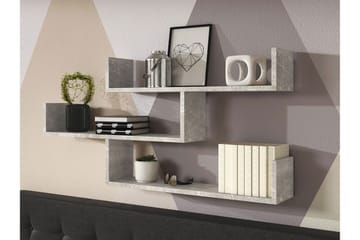 Vägghylla Trio 119x18x55 cm - Beige/Grå - Förvaring - Hylla - Vägghylla