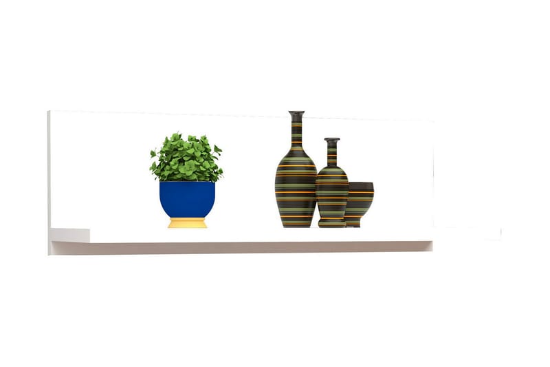 Vägghylla Urgby 60x19,6 cm - Vit - Förvaring - Hylla - Vägghylla