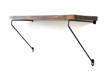 Vägghylla Valetin 60 cm - Valnöt|Svart - Förvaring - Hylla - Vägghylla