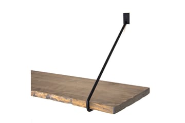 Vägghylla Valetin 60 cm - Valnöt|Svart - Förvaring - Hylla - Vägghylla