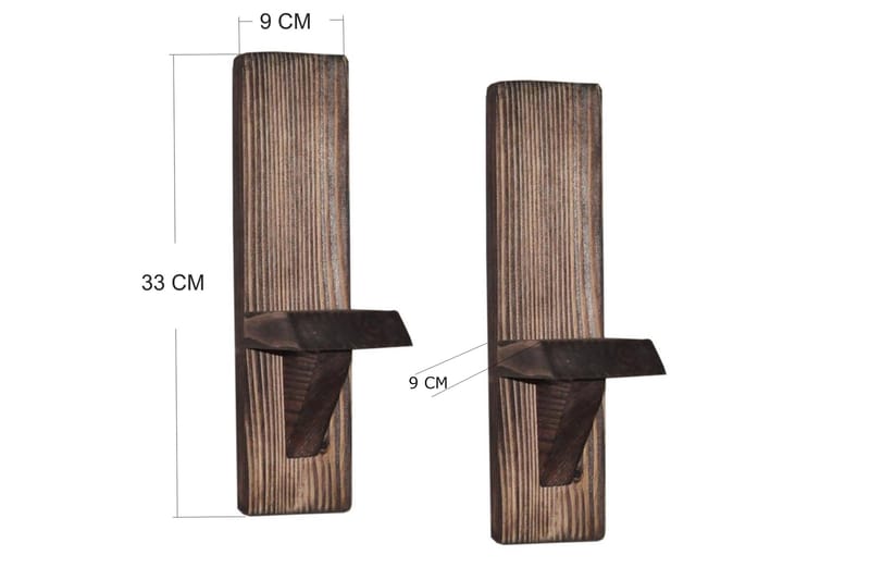 Vägghylla Valid 10 cm - Brun - Vägghylla - Väggförvaring