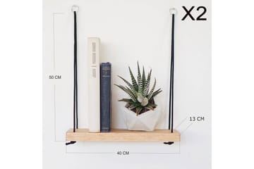 Vägghylla Valid 40 cm - Brun - Förvaring - Hylla - Vägghylla