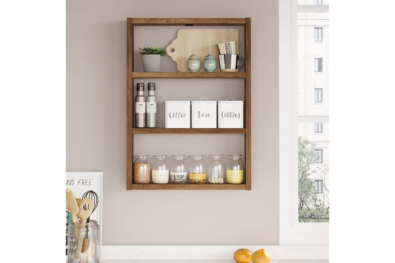 Vägghylla Violaceae 43,2x60 cm - Beige - Förvaring - Hylla - Vägghylla