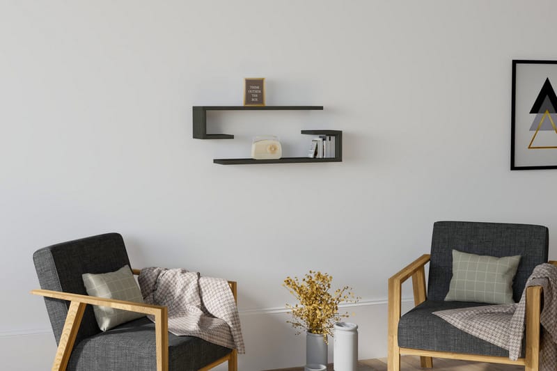 Vägghylla Zakkum 60x15 cm - Brun - Förvaring - Hylla - Vägghylla