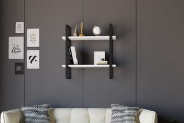 Vägghylla Zakkum 70x70 cm - Vit - Förvaring - Hylla - Vägghylla