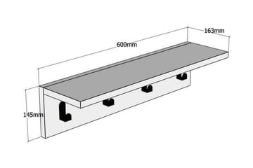 Vägghylla Portbury 15 cm - Blå - Förvaring - Hylla - Vägghylla