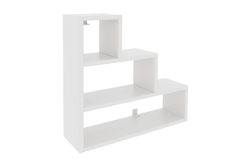 Vägghylla Piramit 62x18 cm - Vit - Förvaring - Hylla - Vägghylla