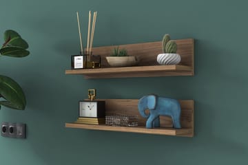 Vägghylla Palenque 13x60 cm - Valnöt - Förvaring - Hylla - Vägghylla