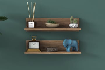 Vägghylla Palenque 13x60 cm - Valnöt - Förvaring - Hylla - Vägghylla