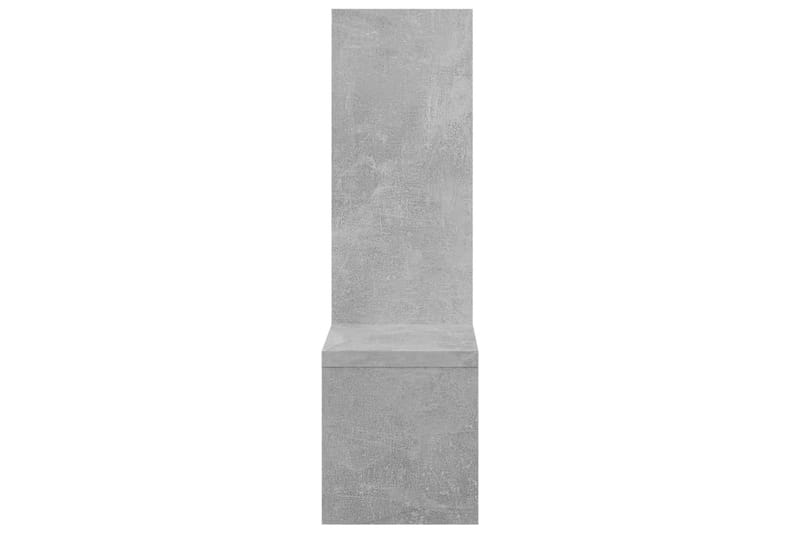 Vägghyllor 2 st betonggrå 50x15x50 cm spånskiva - Betonggrå - Vägghylla - Väggförvaring