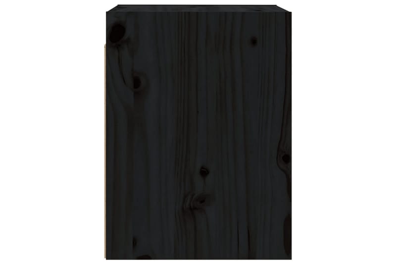 Väggskåp svart 30x30x40 cm massiv furu - Svart - Vägghylla - Väggförvaring