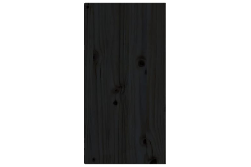 Väggskåp svart 30x30x60 cm massiv furu - Svart - Vägghylla - Väggförvaring
