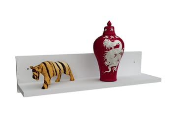 Vellavie Vägghylla 60 cm - Vit/Valnöt - Förvaring - Hylla - Vägghylla