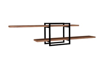 Verneda Vägghylla 120x18 cm 2 Hyllor - Brun - Förvaring - Hylla - Vägghylla