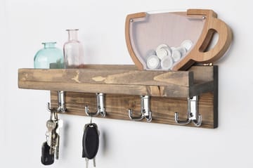 Vespia Kökshylla 40 cm - Valnöt - Förvaring - Hylla - Vägghylla