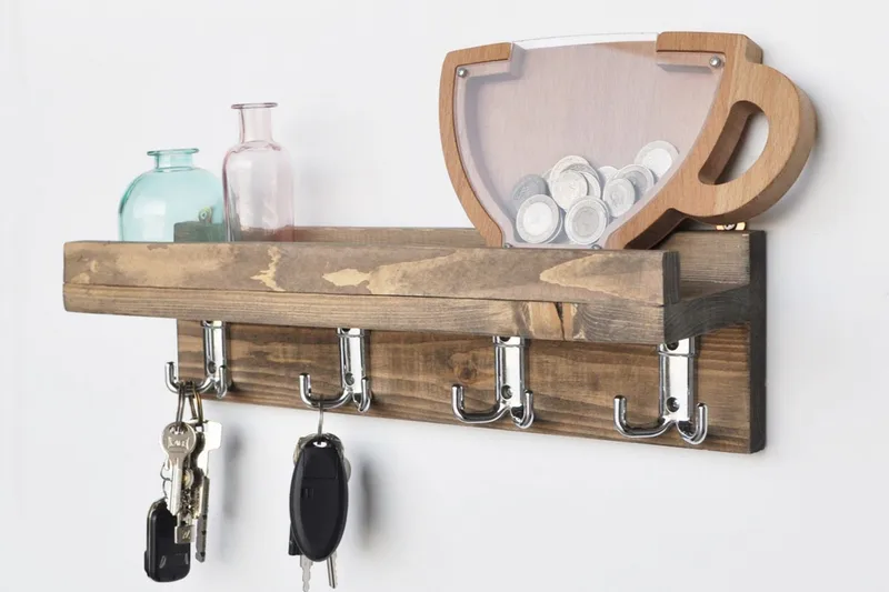 Vespia Kökshylla 40 cm - Valnöt - Förvaring - Hylla - Vägghylla