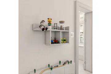 Vigneti Vägghylla 62x18 cm - Vit - Förvaring - Hylla - Vägghylla