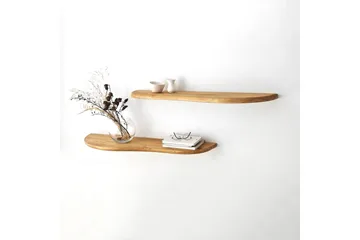 Wavy Vägghylla 100 cm - Ek - Förvaring - Hylla - Vägghylla