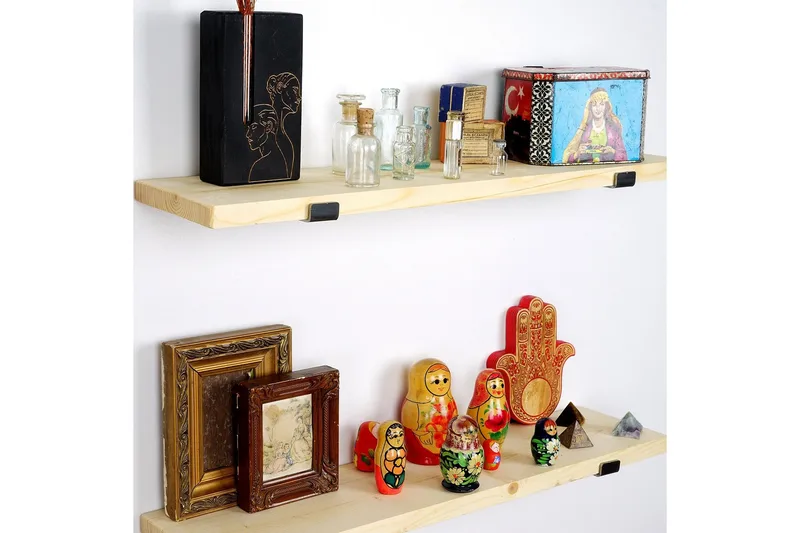 Wayte Vägghylla 60 cm - Svart/Ek - Förvaring - Hylla - Vägghylla