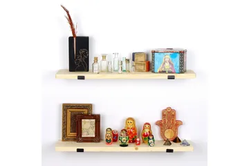 Wayte Vägghylla 60 cm - Svart/Ek - Förvaring - Hylla - Vägghylla