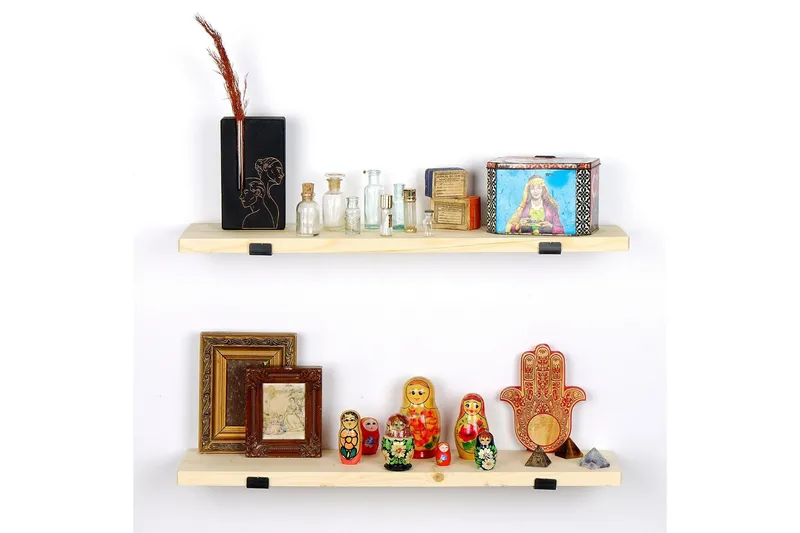 Wayte Vägghylla 60 cm - Svart/Ek - Förvaring - Hylla - Vägghylla