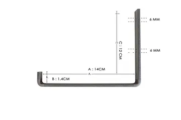 Wayte Vägghylla 60 cm - Svart/Ek - Förvaring - Hylla - Vägghylla