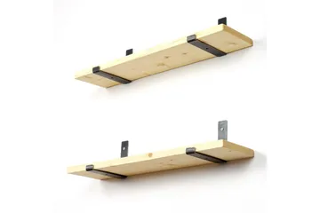 Wayte Vägghylla 60 cm - Svart/Ek - Förvaring - Hylla - Vägghylla